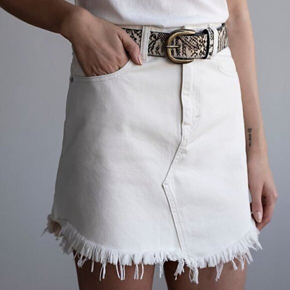 Free People Womens Baily Denim Mini Skirt Size 25 - Picture 6 of 6